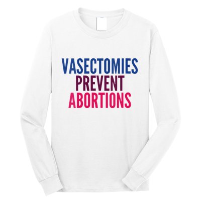 Vasectomies Prevent Abortions Protest Long Sleeve Shirt