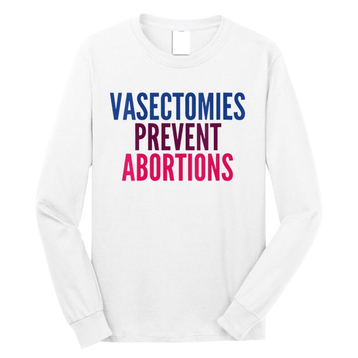 Vasectomies Prevent Abortions Protest Long Sleeve Shirt