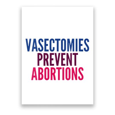 Vasectomies Prevent Abortions Protest Poster