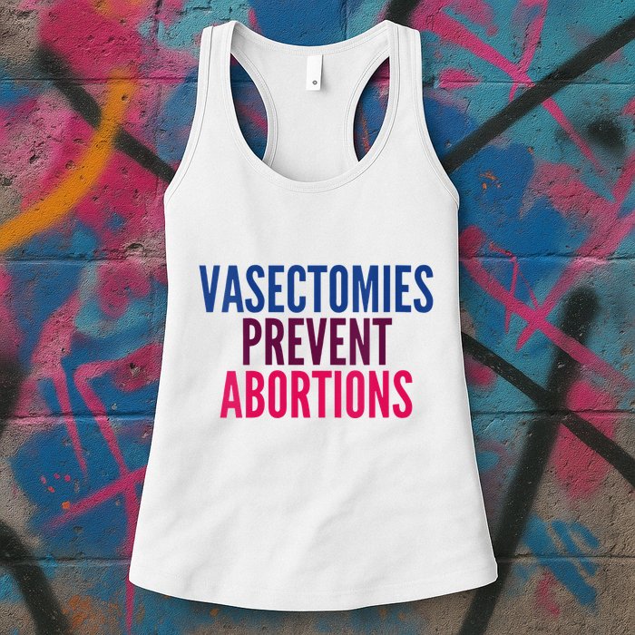Vasectomies Prevent Abortions Protest Womens Tank Top