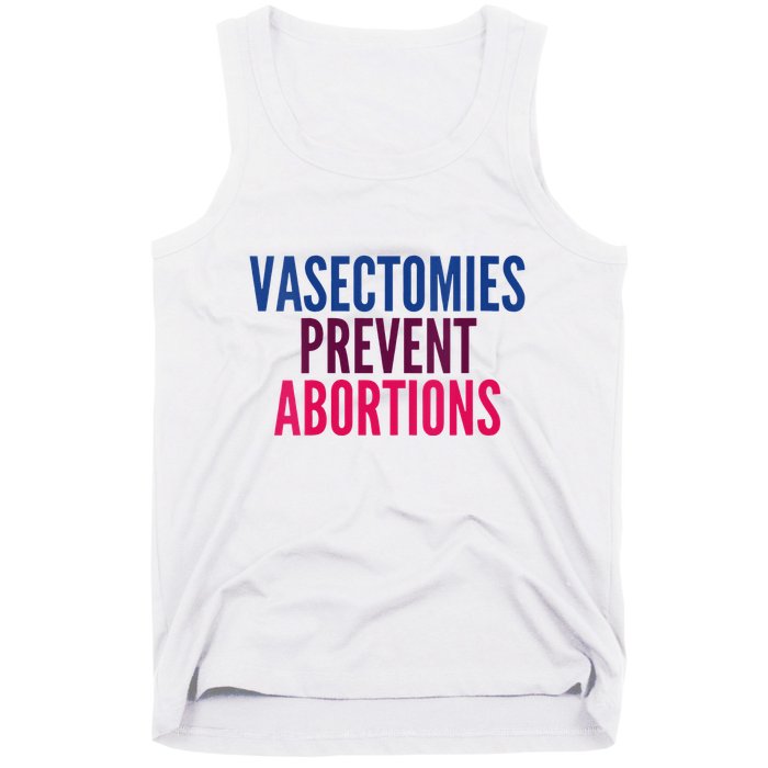 Vasectomies Prevent Abortions Protest Tank Top