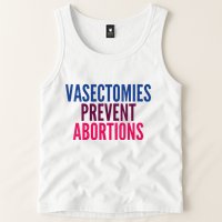 Vasectomies Prevent Abortions Protest Tank Top