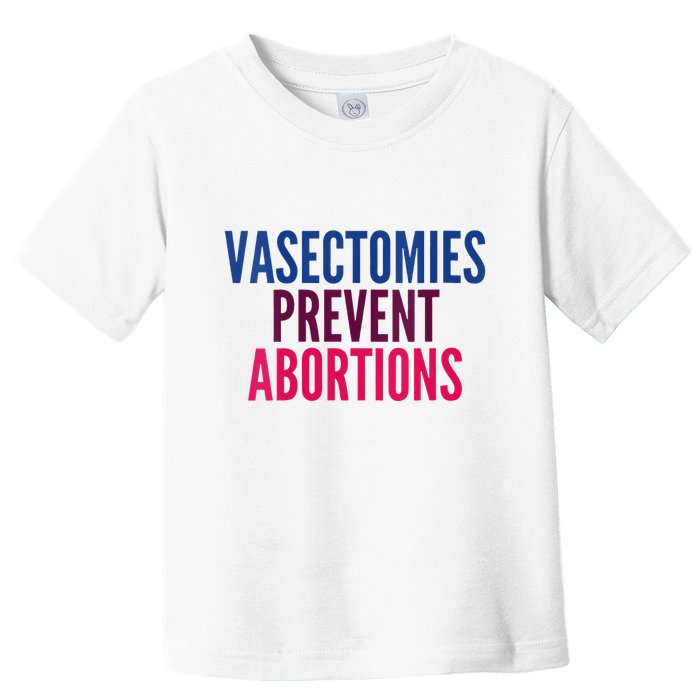 Vasectomies Prevent Abortions Protest Toddler T-Shirt
