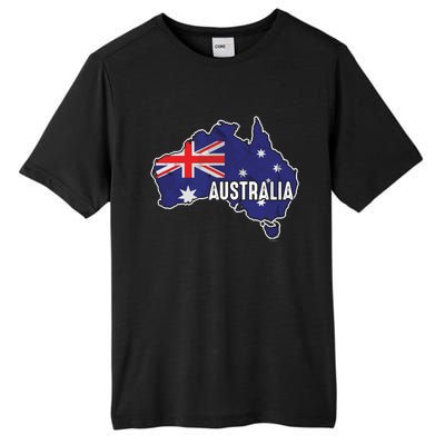 Vintage Patriotic Australian Pride Australia Flag Tall Fusion ChromaSoft Performance T-Shirt