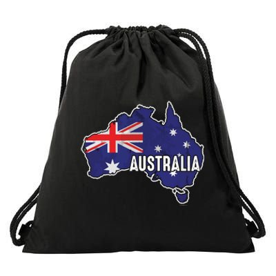 Vintage Patriotic Australian Pride Australia Flag Drawstring Bag