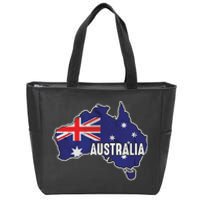 Vintage Patriotic Australian Pride Australia Flag Zip Tote Bag