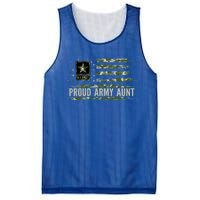 Vintage Proud Army Aunt Camo American Flag Veteran Gift Meaningful Gift Mesh Reversible Basketball Jersey Tank