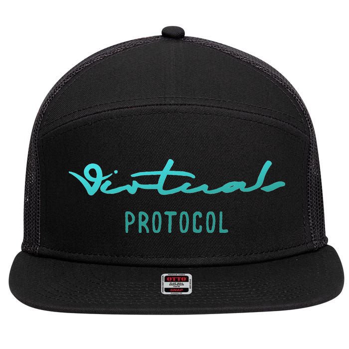 Virtuals Protocol Aixcb Ata Griffain Ai16z Crypto Ai Agent 7 Panel Mesh Trucker Snapback Hat