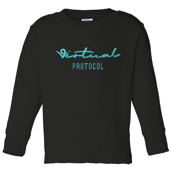 Virtuals Protocol Aixcb Ata Griffain Ai16z Crypto Ai Agent Toddler Long Sleeve Shirt