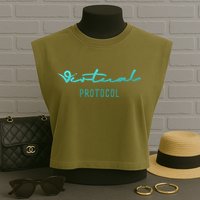 Virtuals Protocol Aixcb Ata Griffain Ai16z Crypto Ai Agent Garment-Dyed Women's Muscle Tee
