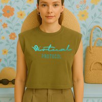 Virtuals Protocol Aixcb Ata Griffain Ai16z Crypto Ai Agent Garment-Dyed Women's Muscle Tee