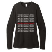 Vasectomies Prevent Abortions Pro Choice 's Rights Womens CVC Long Sleeve Shirt