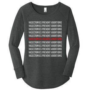 Vasectomies Prevent Abortions Pro Choice 's Rights Women's Perfect Tri Tunic Long Sleeve Shirt