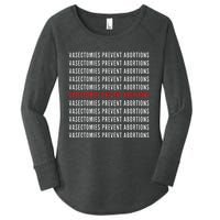 Vasectomies Prevent Abortions Pro Choice 's Rights Women's Perfect Tri Tunic Long Sleeve Shirt