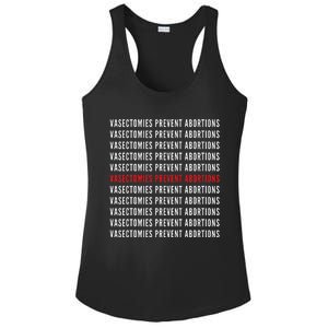 Vasectomies Prevent Abortions Pro Choice 's Rights Ladies PosiCharge Competitor Racerback Tank