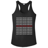 Vasectomies Prevent Abortions Pro Choice 's Rights Ladies PosiCharge Competitor Racerback Tank