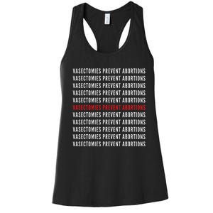 Vasectomies Prevent Abortions Pro Choice 's Rights Women's Racerback Tank