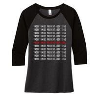 Vasectomies Prevent Abortions Pro Choice 's Rights Women's Tri-Blend 3/4-Sleeve Raglan Shirt