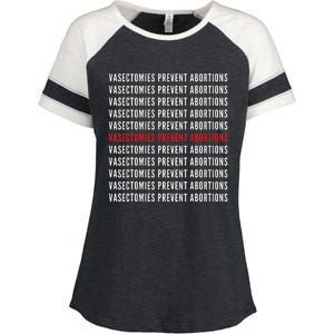 Vasectomies Prevent Abortions Pro Choice 's Rights Enza Ladies Jersey Colorblock Tee