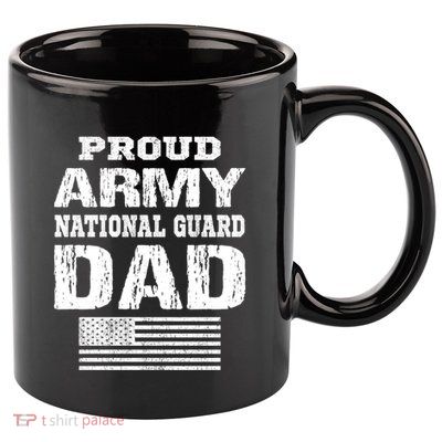 Vintage Proud Army National Guard Dad U S Military Gift 11oz C Handle Ceramic Mug