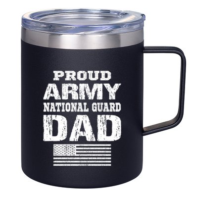 Vintage Proud Army National Guard Dad U S Military Gift 12oz Stainless Steel Coffee Mug