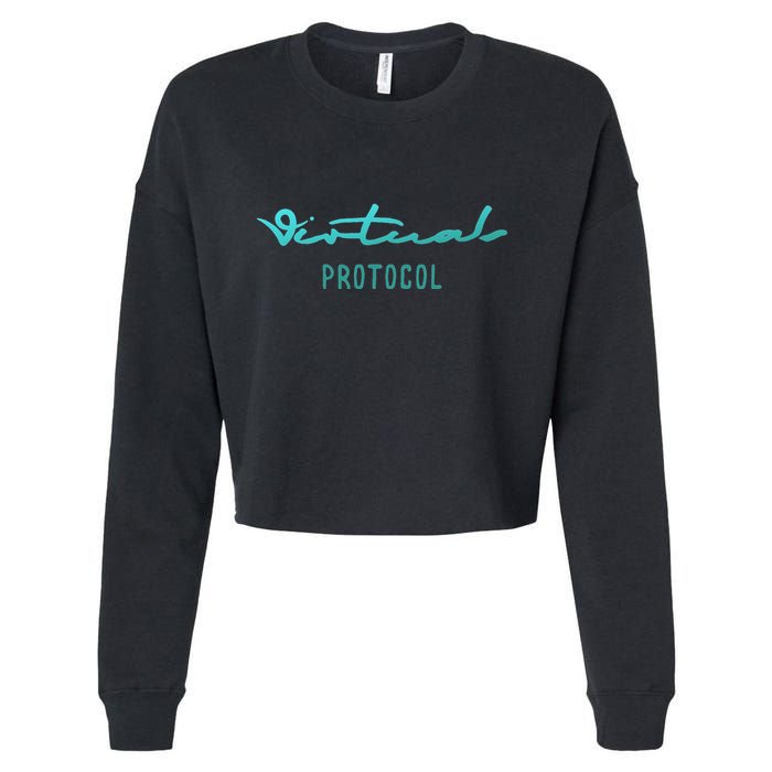 Virtuals Protocol Aixcb Ata Griffain Cropped Pullover Crew