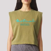 Virtuals Protocol Aixcb Ata Griffain Garment-Dyed Women's Muscle Tee