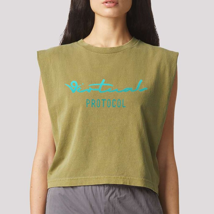 Virtuals Protocol Aixcb Ata Griffain Garment-Dyed Women's Muscle Tee