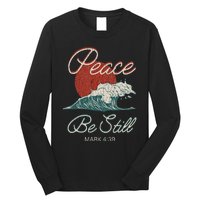 Vintage Peace Be Still Mark 439 Life Waves Christian Long Sleeve Shirt