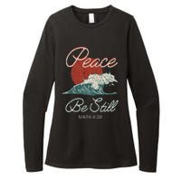 Vintage Peace Be Still Mark 439 Life Waves Christian Womens CVC Long Sleeve Shirt