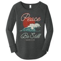 Vintage Peace Be Still Mark 439 Life Waves Christian Women's Perfect Tri Tunic Long Sleeve Shirt