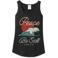 Vintage Peace Be Still Mark 439 Life Waves Christian Ladies Essential Tank