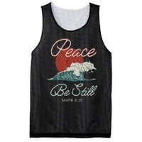 Vintage Peace Be Still Mark 439 Life Waves Christian Mesh Reversible Basketball Jersey Tank