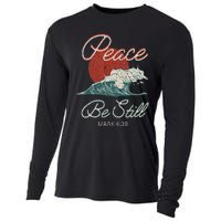 Vintage Peace Be Still Mark 439 Life Waves Christian Cooling Performance Long Sleeve Crew