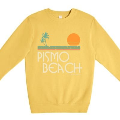 Vintage Pismo Beach California Gift Premium Crewneck Sweatshirt