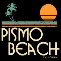 Vintage Pismo Beach California Gift Doggie Tank