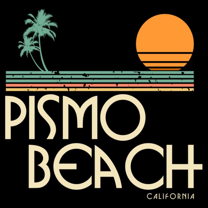 Vintage Pismo Beach California Gift Doggie Tank