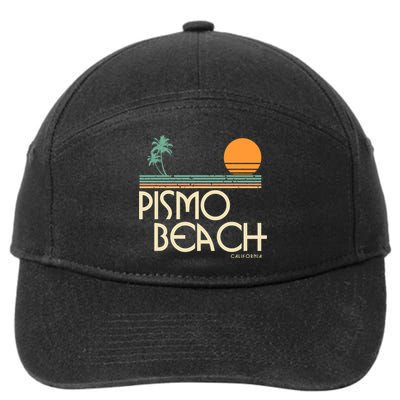 Vintage Pismo Beach California Gift 7-Panel Snapback Hat