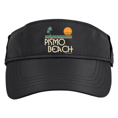 Vintage Pismo Beach California Gift Adult Drive Performance Visor