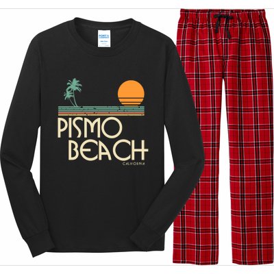 Vintage Pismo Beach California Gift Long Sleeve Pajama Set