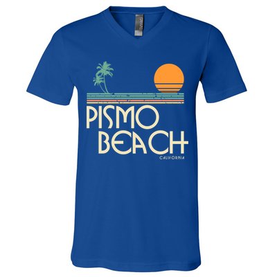 Vintage Pismo Beach California Gift V-Neck T-Shirt