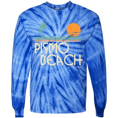 Vintage Pismo Beach California Gift Tie-Dye Long Sleeve Shirt