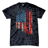 Vintage Pure Blood Movement Pureblood Freedom USA Flag Tie-Dye T-Shirt