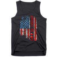 Vintage Pure Blood Movement Pureblood Freedom USA Flag Tank Top