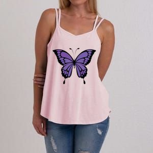 Vibrant Purple Butterfly Women's Strappy Tank