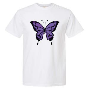 Vibrant Purple Butterfly Garment-Dyed Heavyweight T-Shirt