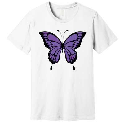 Vibrant Purple Butterfly Premium T-Shirt