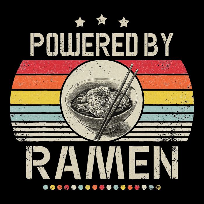 Vintage Powered By Ramen Japanese Love Anime Noodles Womens Tank Top