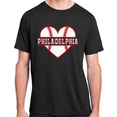 Vintage Philadelphia Baseball Skyline Retro Cityscap Adult ChromaSoft Performance T-Shirt