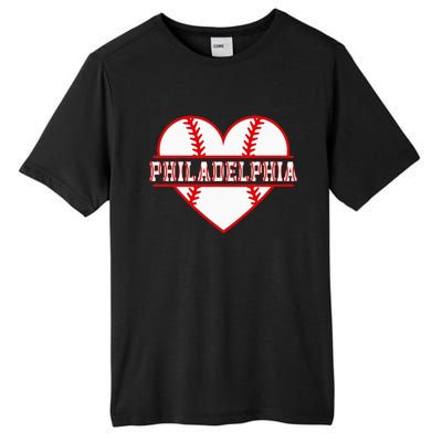 Vintage Philadelphia Baseball Skyline Retro Cityscap Tall Fusion ChromaSoft Performance T-Shirt